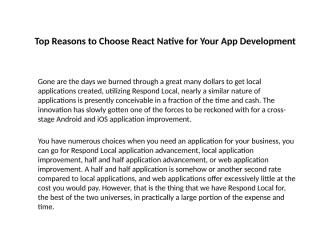 Top Reasons to Choose React Native for Your App Development.pptx