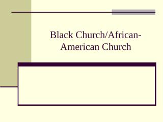 Black Church.ppt