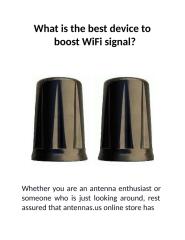 What is the best device to boost WiFi signal (1).ppt