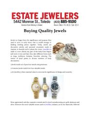 Estate Jewelers Toledo - Buying Quality Jewels.pdf