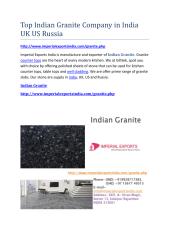 Top Indian Granite company in India UK US Russia.pdf