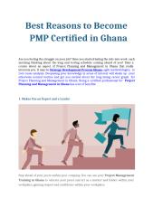 Best Reasons to Become PMP Certified in Ghana.pptx