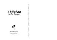 English-Khilfah Is The Answer.pdf